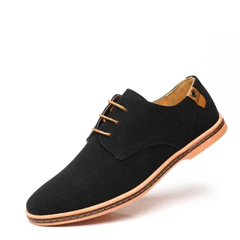 גברים נעליים מזדמנים תחרה קלאסית עסקים בריטי גברים נעלי קיץ נעלי אוקספורד על גבר שחור שטוח נעליים בגודל 46