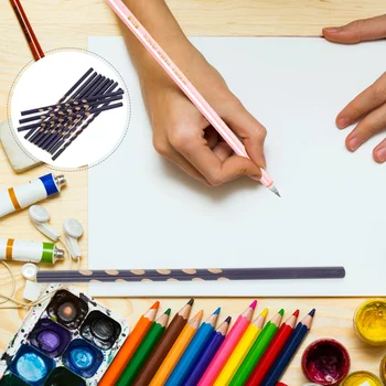 12 יח ' יצירתי עפרונות אופנה ילדים נייח ססגוניות עץ הפעוט המתנה