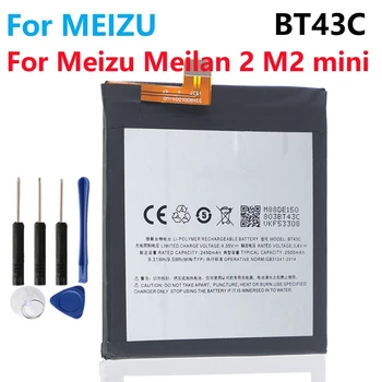 טלפון נייד סוללה BT43C עבור Meizu Meilan 2 M2 מיני M2mini מ ' 2 Mini חכם נייד החלפת Bateria סוללות BT 43C AKKU
