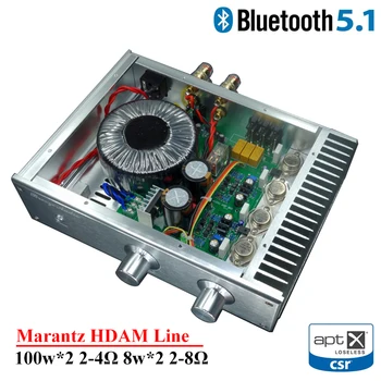 100w*2 Marantz HDAM2 קו 2 ערוצים מגבר כוח Bluetooth 5.1 APTX-HD LDAC מתוק הקול טרנזיסטור HIFI אודיו מגבר