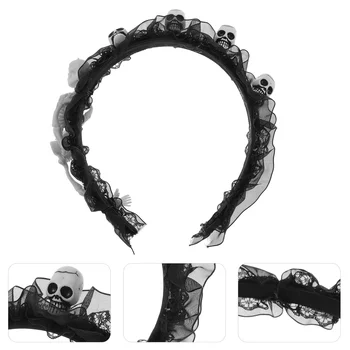 צעיף סרט ליל כל הקדושים ייחודי עיצוב שיער נשים מתנות Cosplay מסיבת Hairband DIY כיסוי הראש אביזרים גזה מיס Deyer