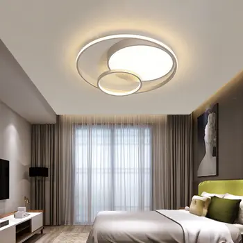 המודרנית אור תקרת LED עגול אלגנטי תליון המנורה בסלון חדר שינה נברשת הביתה תאורה עיצוב אקריליק