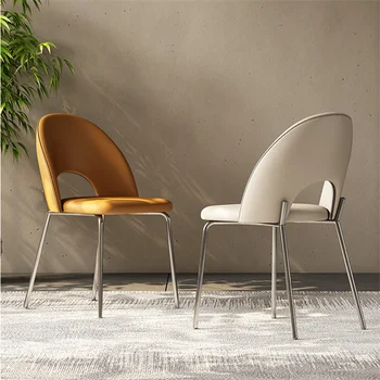 גן כסאות אוכל מודרניים כרית איטלקי יהירות כסאות נוחים, עיצוב משרדים Muebles דה לה סאלה מודרני Decoraction
