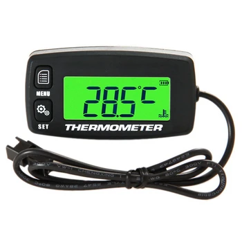 דיגיטלי LCD מנוע מד טמפרטורה מעל הטמפרטורה אזעקה עם חיישן RL-TS002 על אופנוע Dirtbike טרקטורונים