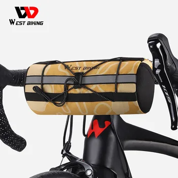 ווסט רכיבה על אופניים הכידון תיק אופניים מסגרת Pannier שקיות מול צינור רכיבה על אופניים תיק רב תכליתי נייד תיק כתף אופניים אביזרים