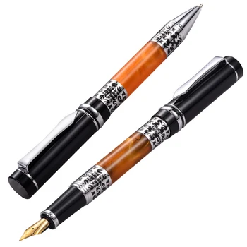 באיכות גבוהה גדולה בגודל מלא מתכת מותג דיו עט נובע המשרד מנהל עסקים גברים החתימה מתנה עט לקנות 2 לשלוח מתנה