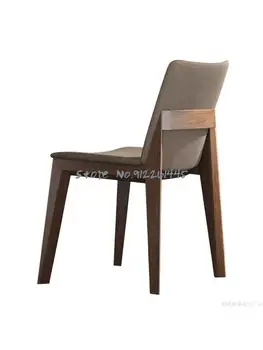 אוכל עץ מלא על הכסא בבית המודרני נטו אדום פשוטה בד המלון האוכל משענת הכיסא שולחן כיסא