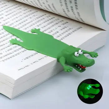 1PC יצירתי 3D סטריאו סימניה קריקטורה סמן הספר קליפ Kawaii כריש תנין סימניות של דפים ילדים מתנות נייר מכתבים של בית הספר