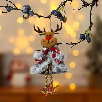 אייל בובה תליון חג המולד בובה תליון חגיגי עץ חג מולד תפאורה הביצוע בסדר בובה קישוטים הביתה מסיבת גרלנד