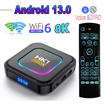 HK1 RBOX K8 אנדרואיד 13 הטלוויזיה BOX 4K RK3528 64GB 32GB 16GB 2.4 G 5G WIFI 6 BT 5.0 8K Vedio פענוח Media Player