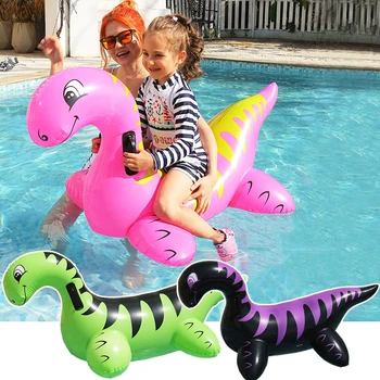 לרכוב על קריקטורה דינוזאור לשחות מושב צף בבריכה לצוף שחייה הטבעת קיץ מים צעצועים לילדים כיף חוף אגם בריכות הצדדים.