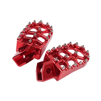 Footpeg רגל יתדות מונח Peda עבור ימאהה YZ80 YZ125 YZ250 YZ500 WR200 WR250 WR500 הונדה XR350 אופנוע הדום האדום