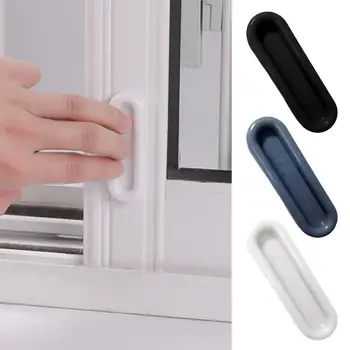 4Pcs דביק ידיות עבור חלון במגירת ארון ארון דלת הזזה להתמודד עם זכוכית החלקה אחיזה ידיות עזר