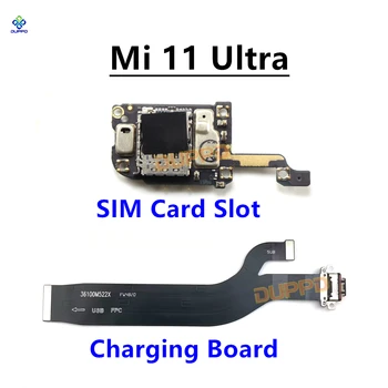 1 יח ' מיקרופון כרטיס ה Sim-מגש בעל לוח USB טעינת Dock כבל שטוח Xiaomi Mi 11 אולטרה מחבר גמיש סרט