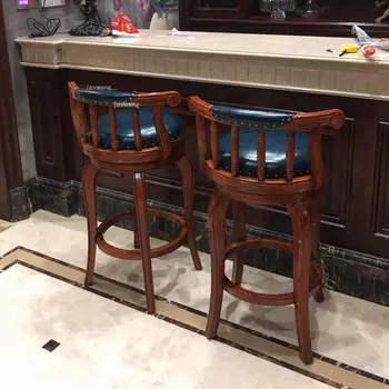 סגנון אירופאי כיסאות הבר במטבח ריהוט הסלון משענת בר כסאות מודרני מינימליסטי מסעדה גבוהה-רגל הכיסא B