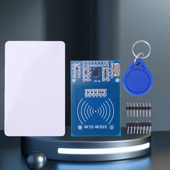 RC522 RF מודול כרטיס הקורא S50 ריק כרטיס כרטיס RFID Reader מודול 13.56 MHz MF RCS522 מודול טבעת מפתח עבור Arduino Pi פטל