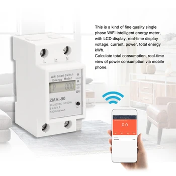 חיסכון באנרגיה Wattmeter אנרגיה ניטור יעיל Zmai 90 פקודה קולית חכם בית חכם אוטומציה במגמת מודד