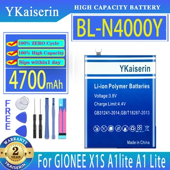 YKaiserin 4700mAh החלפת סוללה BL-N4000Y BLN4000Y עבור GIONEE X1S A1Lite A1 לייט סוללות של טלפונים ניידים