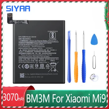 SIYAA המקורי BM3M סוללה עבור Xiaomi Mi9 SE Mi 9 S E טלפון נייד סוללות בקיבולת גבוהה 3070mAh החלפת Batteria + כלים