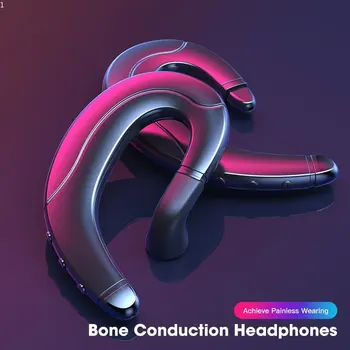 Wireless Bluetooth Headset Tws ספורט אוזניות עסקים שאינם באוזן הולכה עצם המושג משחק ריצה זיעה הוכחה אוזניות