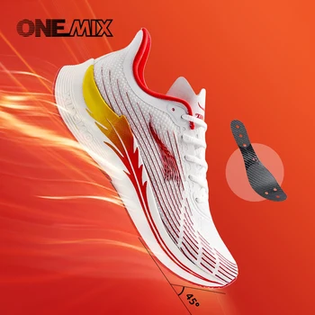 ONEMIX לנשימה גברים נעלי ריצת ספורט פראי מזדמן רך נוח טרנד חדש הולך חיצונית זכר נעלי ספורט מרופדת