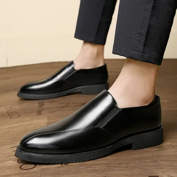 אדם מוקסינים נעלי עור אמיתי זכר דירות יוקרה, עסקים נעל גדולה במידה 38-49 גברים להחליק על נעליים מזדמנים גברים של נעלי קיץ.