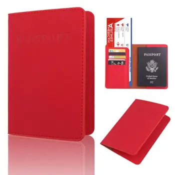 יוניסקס בעל כרטיס האשראי ארנק גברים מסמכים בעל כרטיס תעודת הזהות במקרה דרכון Case כיסוי דרכון בעל