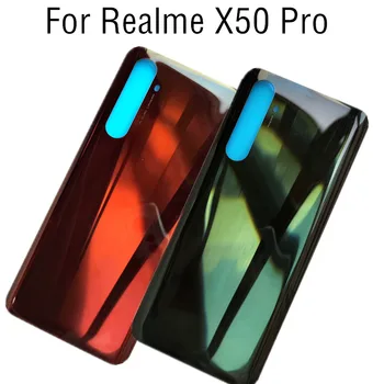 עבור OPPO Realme X50 Pro 6.44 מסך בחזרה את מכסה הסוללה האחורי דיור דלת זכוכית עבור Realme X50 Pro 5G מכסה הסוללה.