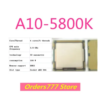חדש מיובא המקורי A10-5800K 5800K 5800 אפו 4 ליבות 4 חוטים תושבת AM3 3.8 GHz 100W 32nm DDR3 R4 אבטחת איכות