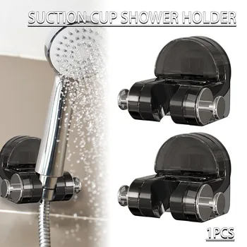 מקלחת בעל כוס יניקה בעל 360 מעלות מתכווננת ראש מקלחת מחזיק פלסטיק מקלחת רכבת הראש מחזיק האמבטיה על הקיר הסוגר