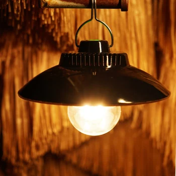 הנורה חיצונית לעבוד חירום הפסקת אור נייד נטענת שוק הלילה המנורה מנורת קמפינג כוח מסוג-c
