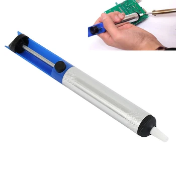 סגסוגת אלומיניום יניקה פח אקדח ידני חשמלי הלחמה כלי ברזל הלחמה פראייר עט Desolder טמפרטורה גבוהה להסרת אבק