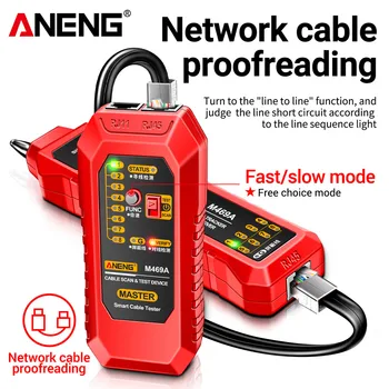 ANENG M469A למדוד כבלים כלי RJ45 RJ11 כבל LAN הבוחן Finder רב מבחן רשתות כלי עם פנס כיס רשת תיקון כלי