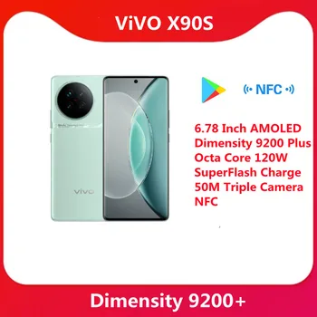 מקורי-VIVO X90s 5G טלפון נייד 6.78 אינץ ' AMOLED Dimensity 9200 בנוסף אוקטה Core 120W SuperFlash תשלום 50 משולש המצלמה NFC
