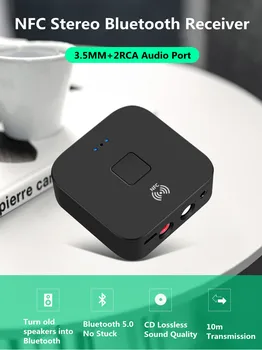 1PCS NFC Bluetooth 5.0 מקלט אודיו 3.5 מ 