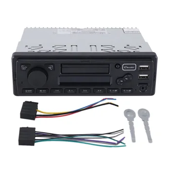 Autoradio Din 1 Bluetooth רדיו לרכב AUX-IN נגן MP3 רדיו FM USB אוטומטי סטריאו אודיו סטריאו אודיו דיגיטלי FM עם מחזיק טלפון