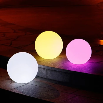 16 צבע LED גן אור עם שליטה מרחוק כדור אור חיצוני עמיד למים הדשא המנורה מקורה מנורת לילה מסיבה עיצוב גינה עיצוב