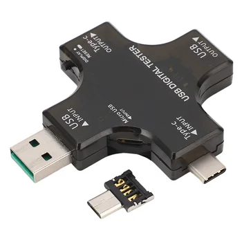 USB דיגיטלי מודד סוג C USB טסטר רב-3.60 V-32.0 V מרובים מצב תצוגה מתח יתר להגנה על המקלדת