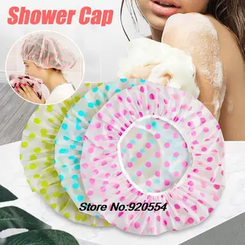 1pcs Bashroom מקלחת עמיד למים כובע לעבות אלסטי אמבטיה כובע ים כובע לנשים מספרה Bashroom אספקה כובעי מקלחת