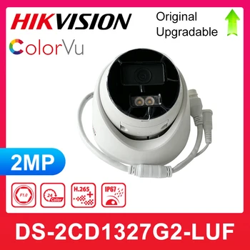 מקורי Hikvision DS-2CD1327G2-LUF 2MP IP67 פו ColorVu האנושי זיהוי מיקרופון מובנה קבוע צריח מצלמה רשת