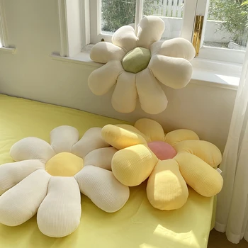 פרח חמוד כרית קטיפה צעצוע נשי עיצוב חדר חמניות כרית כרית סלון ספה כריות מתנות יום הולדת הביתה דקורטיביים