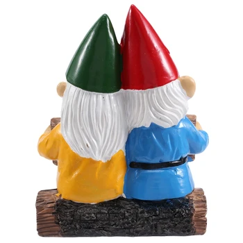 גמד הגינה פסלים שרף אמנות קישוט שולחן העבודה Gnome כמה פסלי חוצות עיצוב הבית קישוטים מתנות