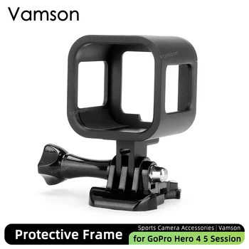 Vamson הגנה מסגרת עבור Gopro Hero 5 4 הפעלה סגסוגת אלומיניום מסגרת כיסוי עבור Gopro Hero 4 מושב פעולה אביזרים למצלמה