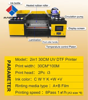 סביר A3 UV DTF מדפסת יצירתי הדפסה יישומים יכולים לשמש עבור רוב חומרים כגון כובעים, משקפיים, אבנים