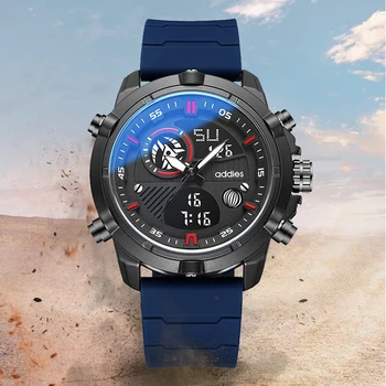 addies גברים של שעונים חדשים העליון מותג אופנה יוקרתי עסקי מזדמן קוורץ שעונים 50 Waterproof ספורט שעון היד Relogio Masculino
