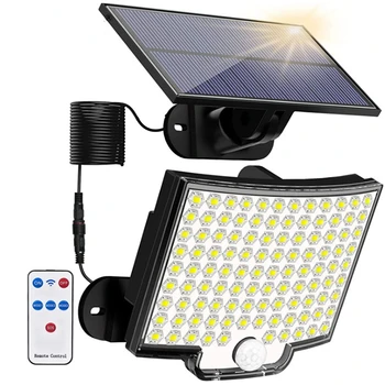 השמש קיר אור אולטרה בהיר 106 LED חיצוני חיישן תנועה אורות 4 עובד מצבי IP65 עמיד למים מנורה סולרית עבור בית כפרי