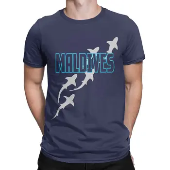 כריש צלילה האיים המלדיביים צלילה עם כרישים באיים המלדיביים חולצות עבור כל כריש אוהבים כותנה טי מתנת יום הולדת.
